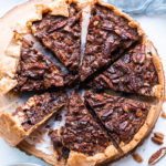 Easy chocolate pecan pie recipe.