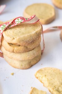 Easy earl grey icebox cookies.