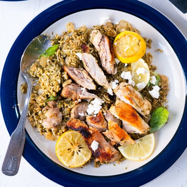 One-Pan Greek Chicken And Rice