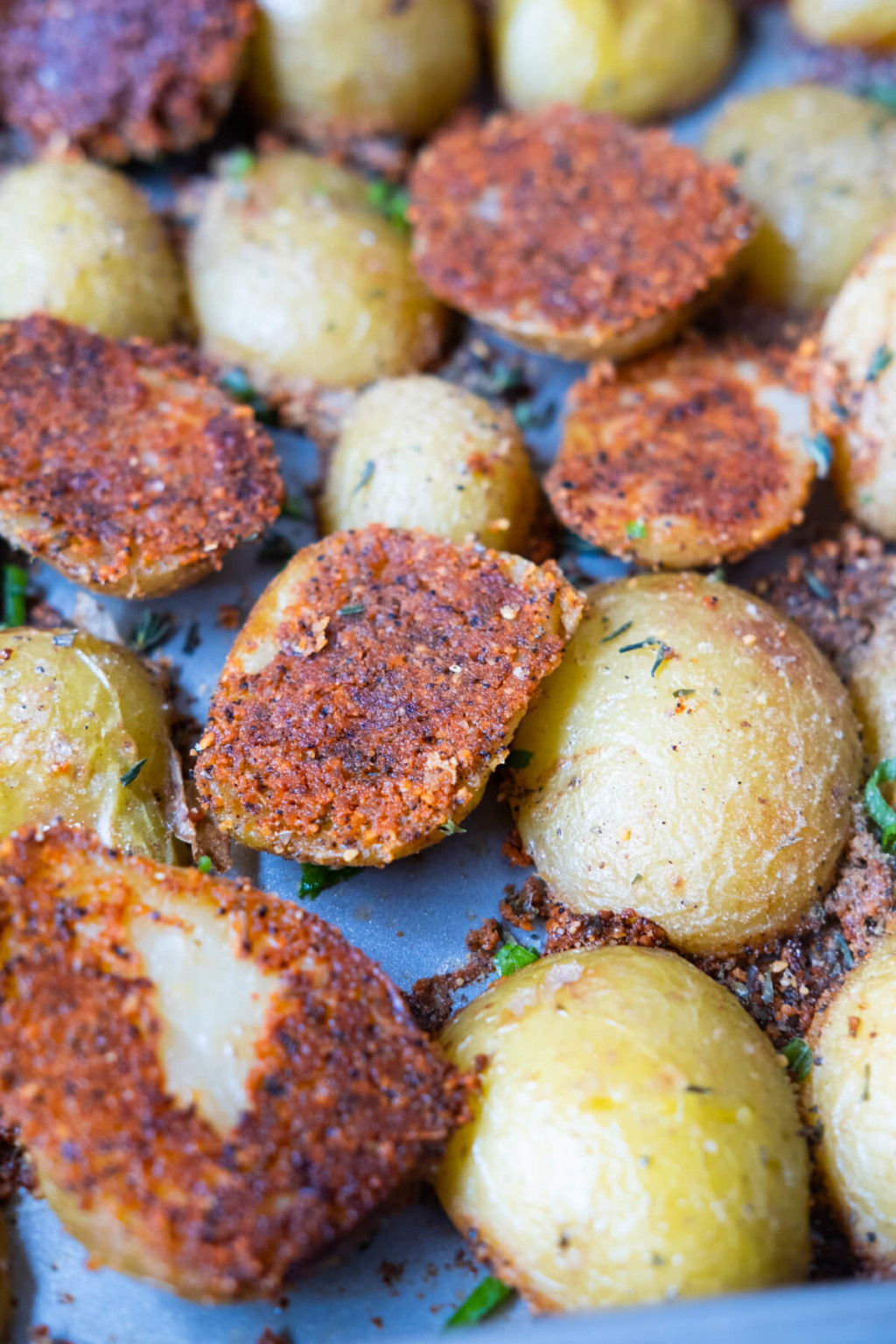 Parmesan Crusted Potatoes - Rasa Malaysia