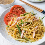 Healthy refreshing cold sesame noodle.