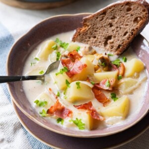 Potato clam chowder recipe.