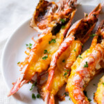 Easy and quick grilled cheese prawns recipe.