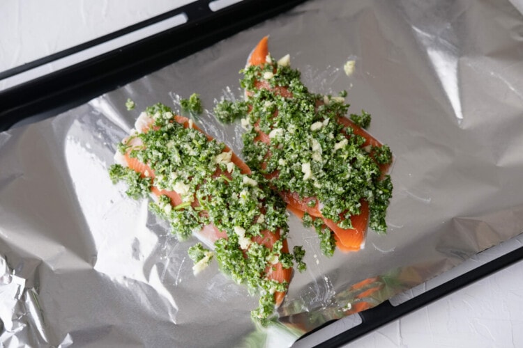 Garlic Parmesan Salmon - Rasa Malaysia