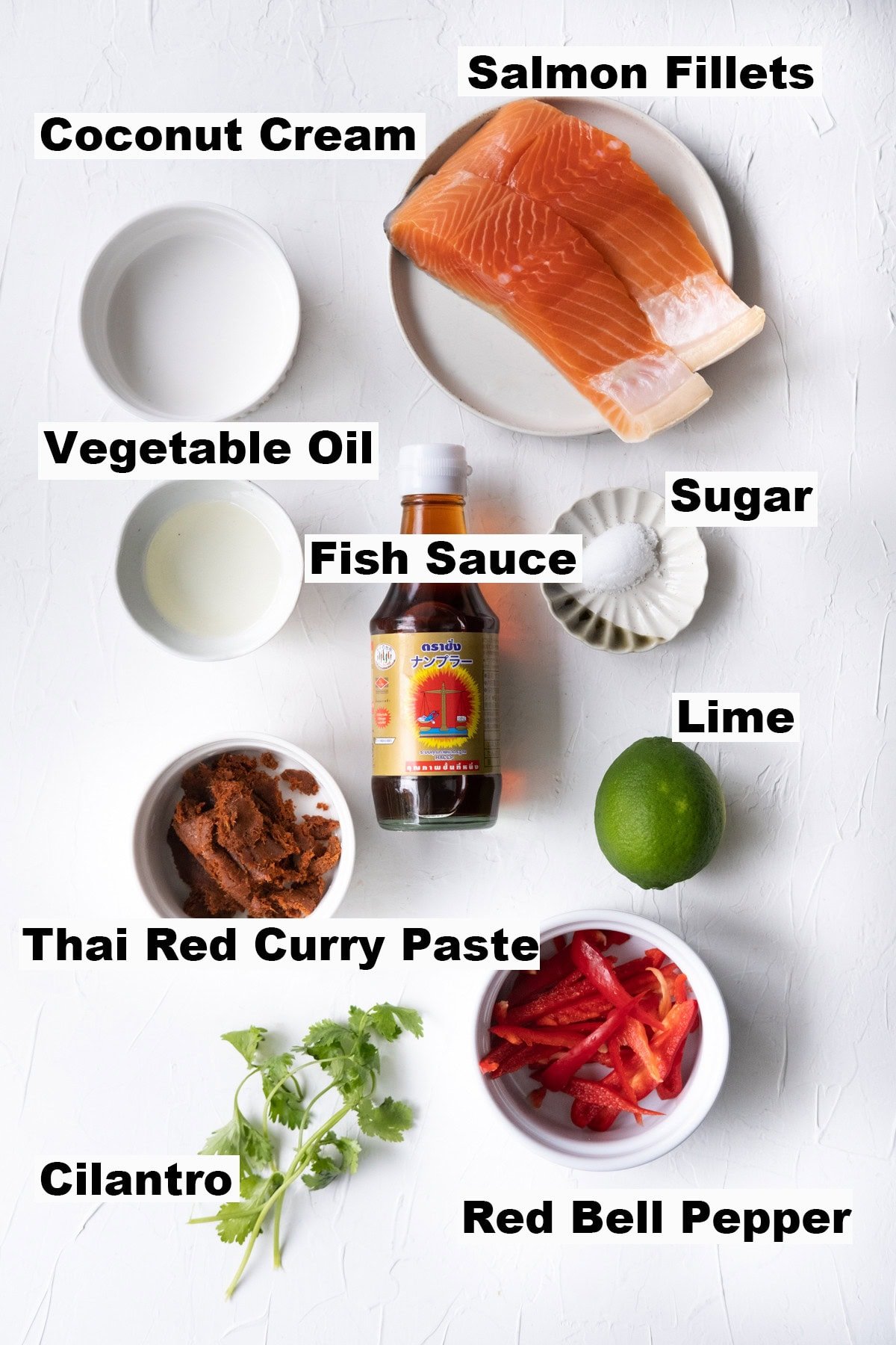 Choo Chee salmon ingredients. 