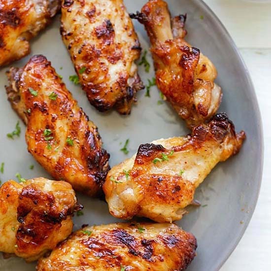 Delicious Asian BBQ wings. 