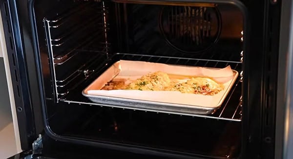 Baking tilapia in the oven.