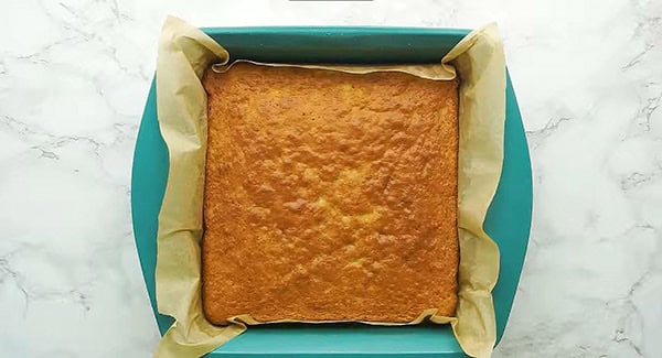 This image shows the Banana Cake ready to serve.