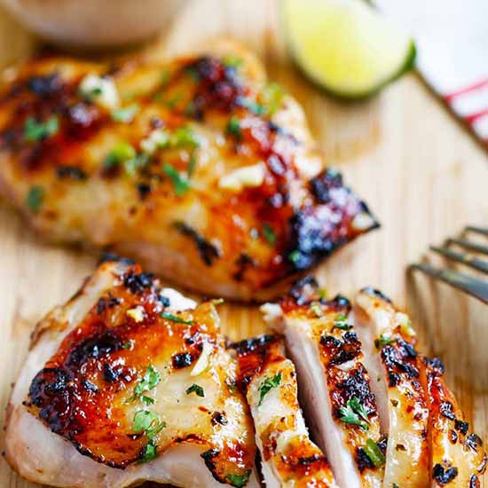 Tangy chili lime chicken. 