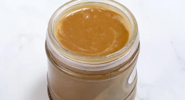 This image shows the Kaya Egg Jam in a container ready to be served.