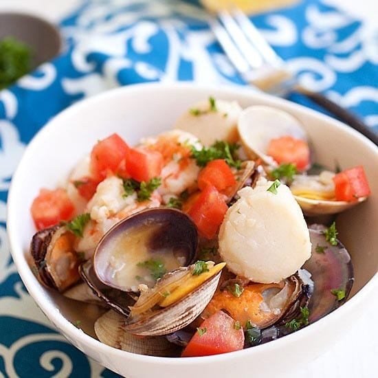Delicious summer seafood stew.