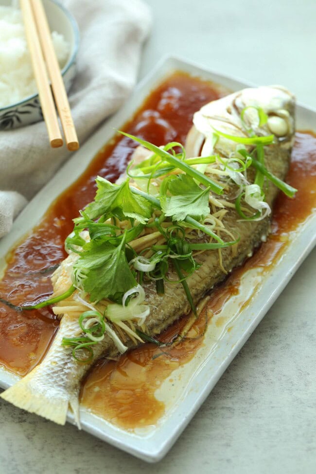 Steamed Fish (The Best Recipe!) - Rasa Malaysia