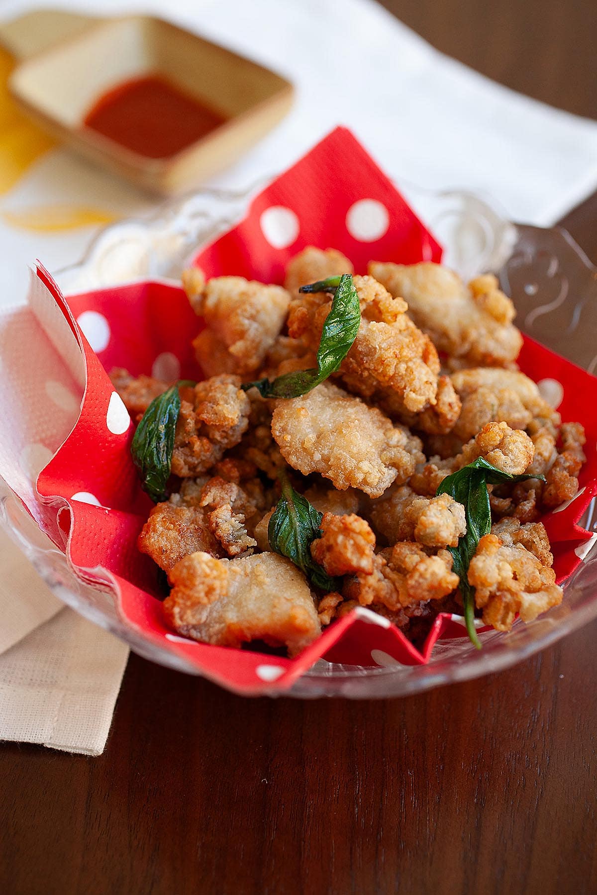 Salt and pepper chicken. 