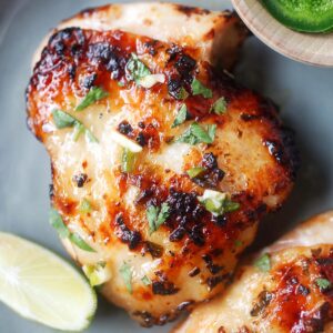 Chipotle lime chicken, ready to serve.