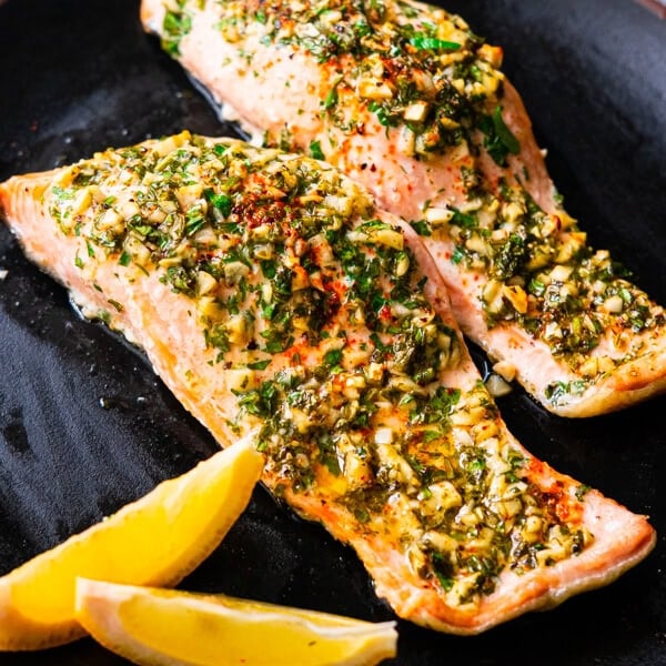 Salmon Panggang Ramuan Bawang Putih