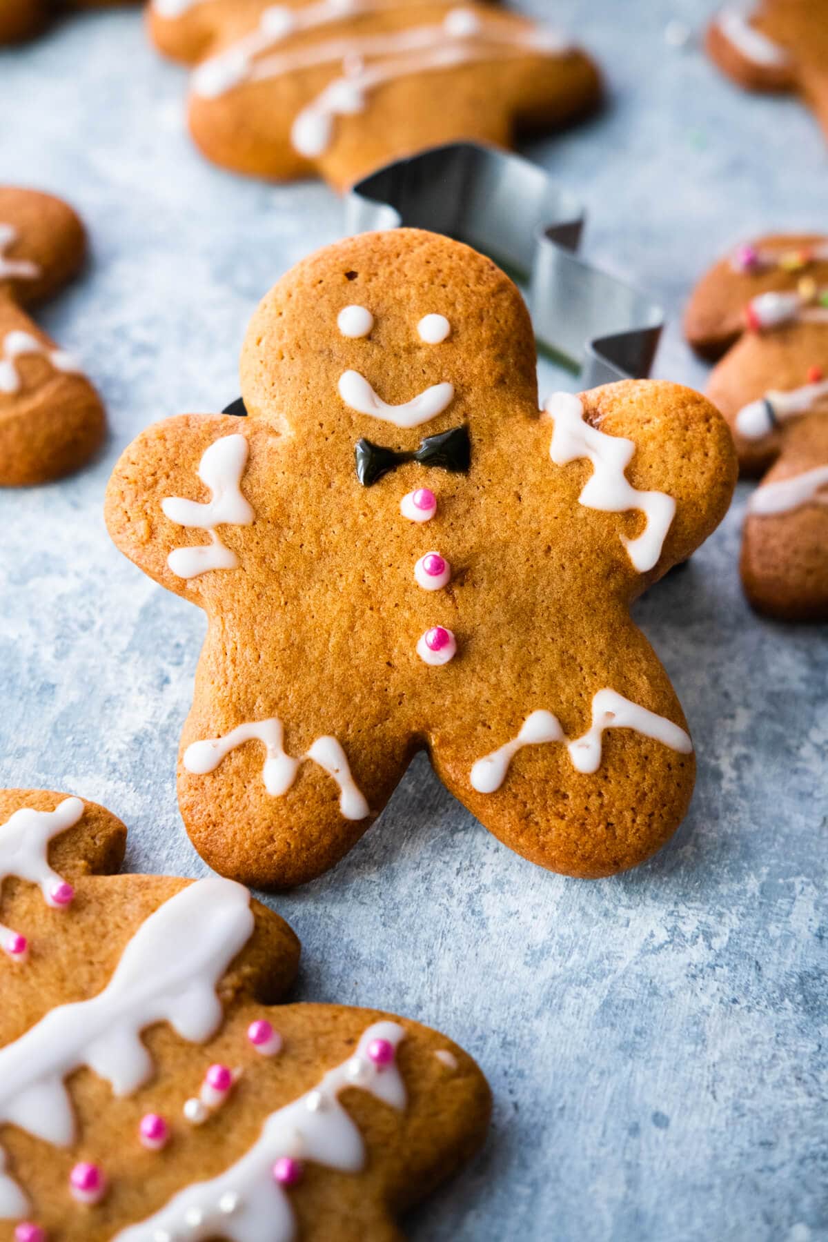 Easy homemade festive Gingerbread man cookies.