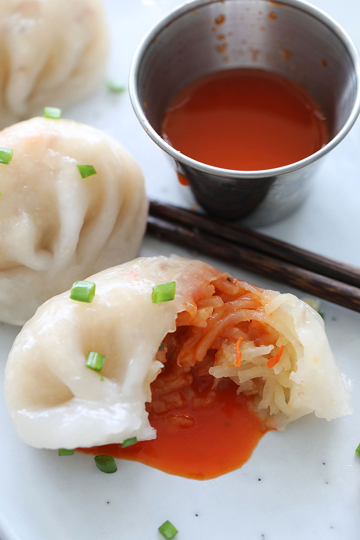 Chai Kueh (Chai Kuih) filled with sengkuang or jicama.