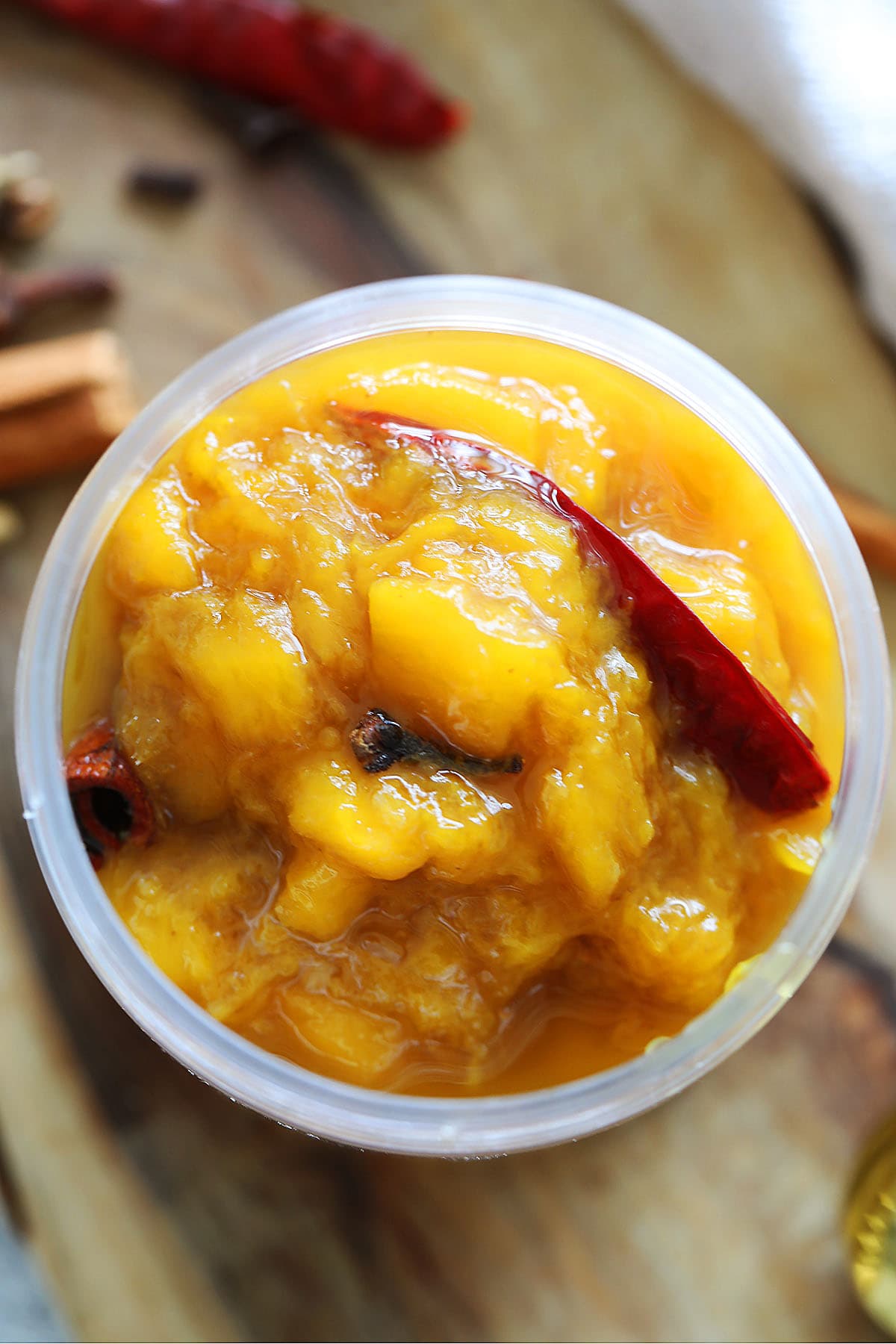 Easy mango chutney recipe made with ripe mangoes and spices.