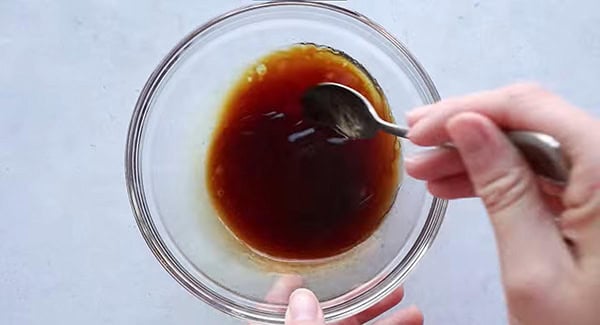 Ginger soy fish sauce in bowl.