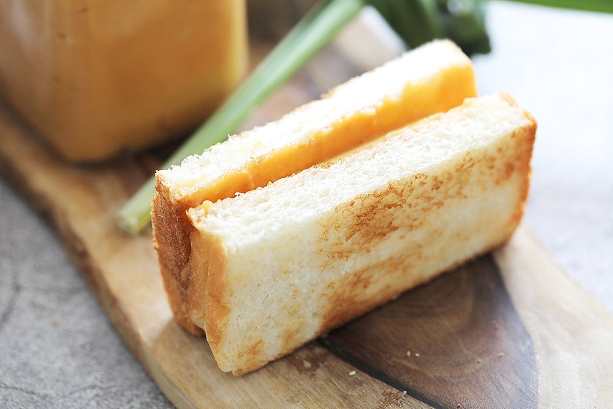 Kaya butter toast ready to serve.