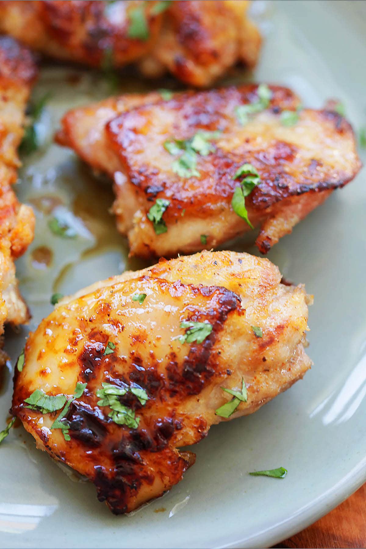 Crispy lemongrass chicken recipe served on a plate.