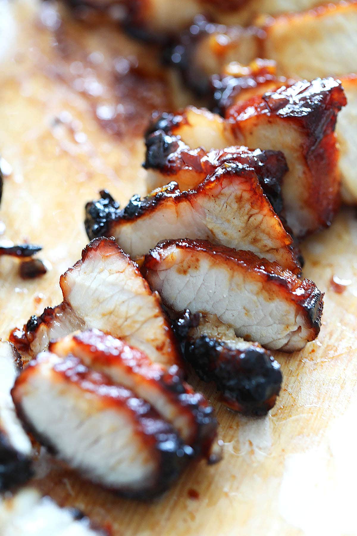 Air fryer char siu recipe, perfectly caramelized.