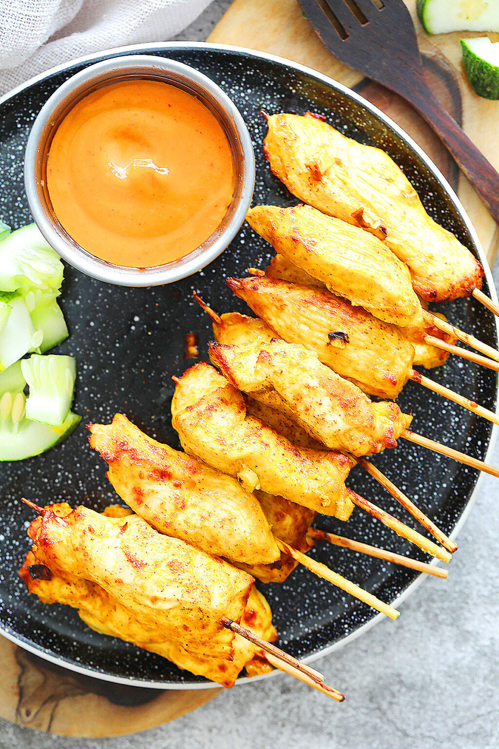 Air Fryer Thai Chicken Satay - Rasa Malaysia