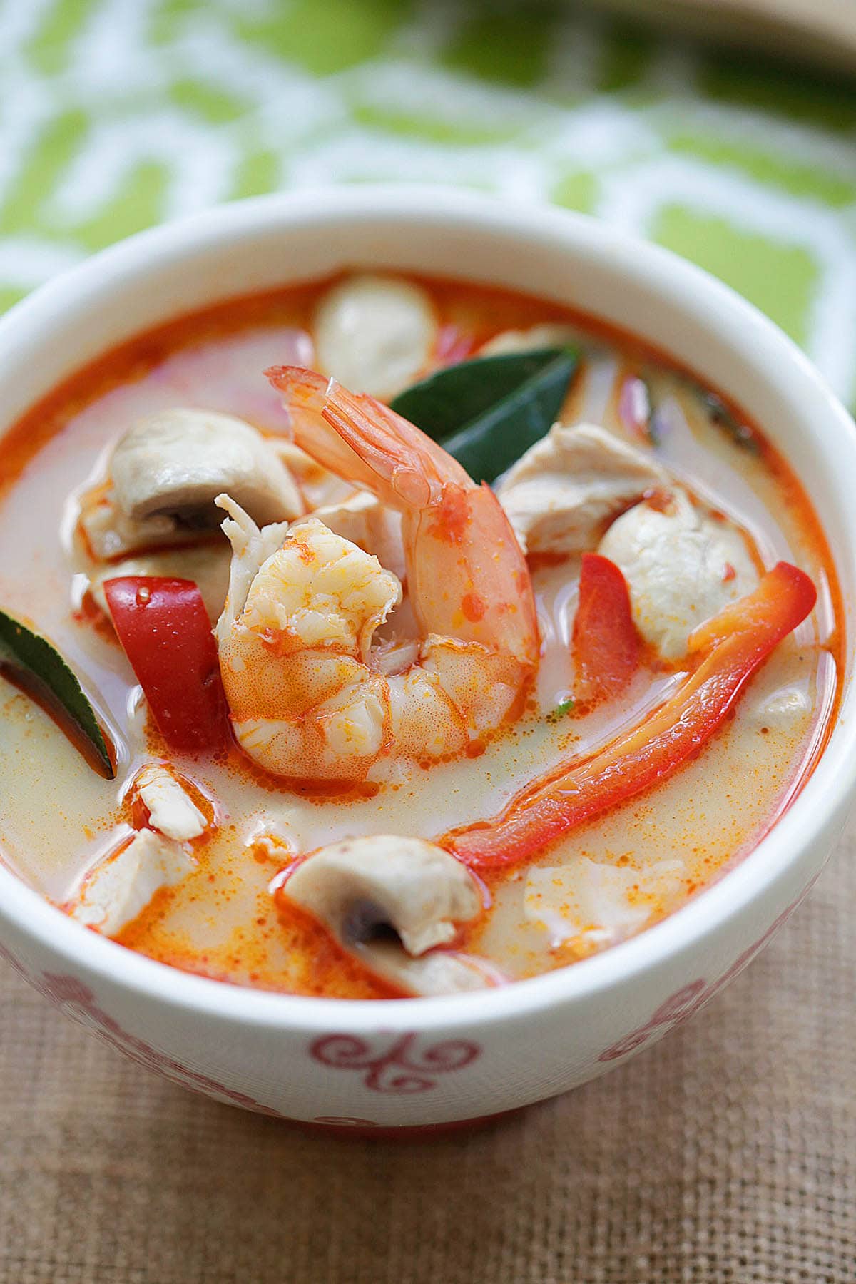 Thai Coconut Soup With Rooster And Shrimp