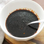 Char siu sauce in a bowl.