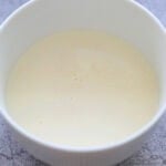 All purpose frying batter in a bowl.