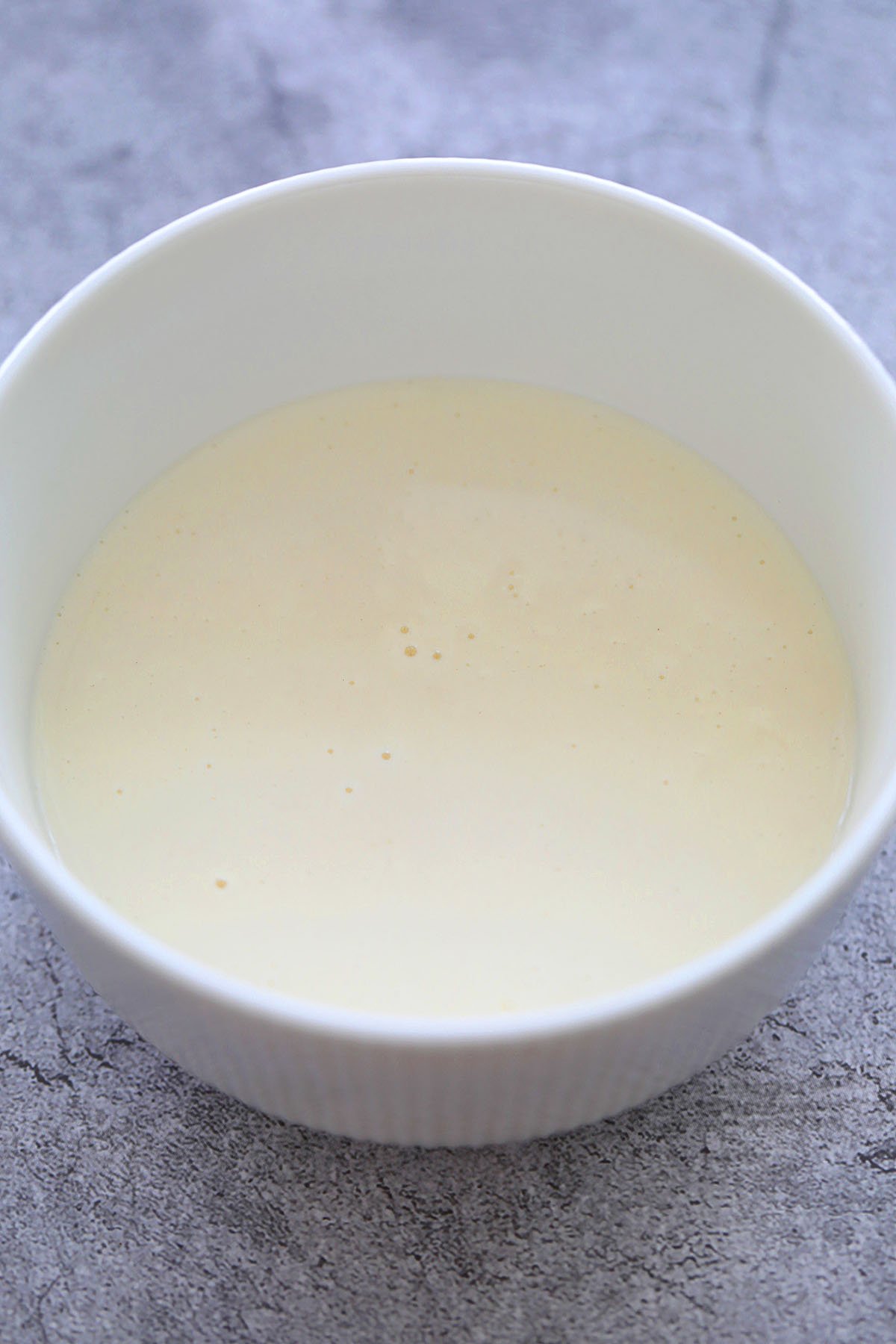 All purpose frying batter in a bowl.