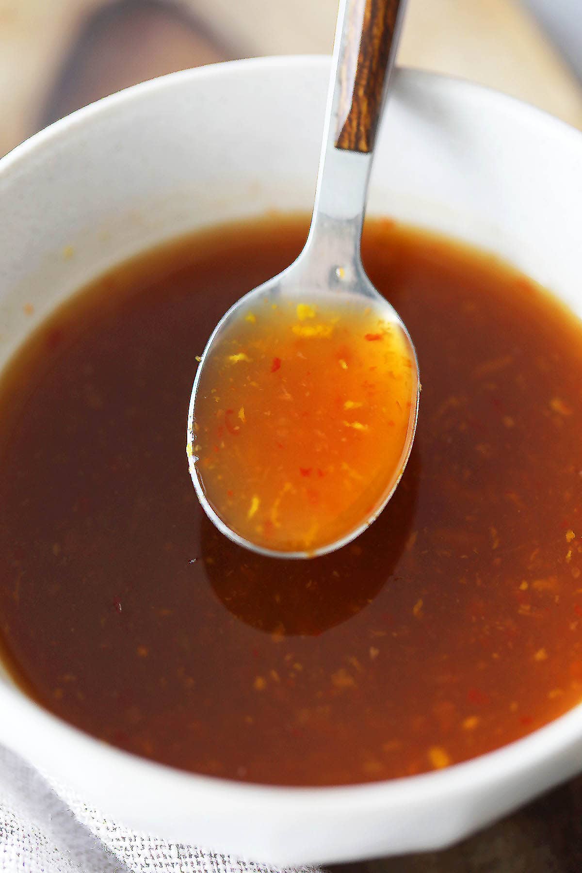 Chinese orange sauce for chicken or any protein.