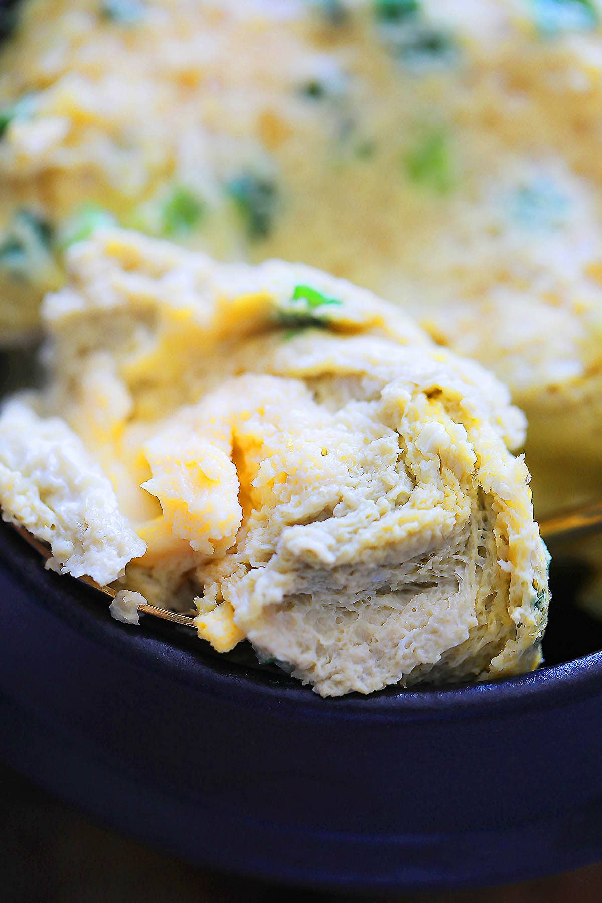 Korean steamed eggs with custard like texture.