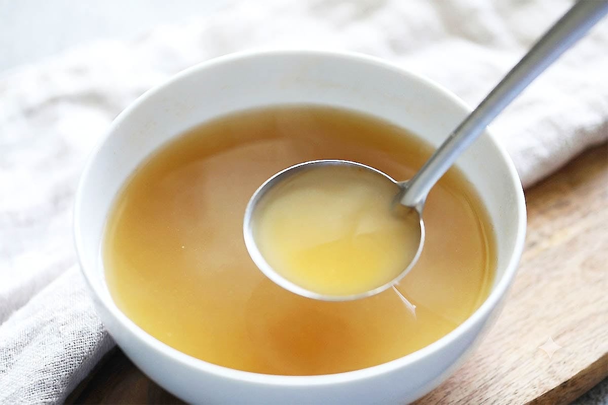 Homemade shrimp stock recipe made from raw shrimp shells and heads.
