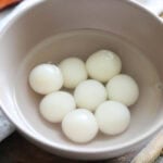 How to make dango, cooked dango in cold water.