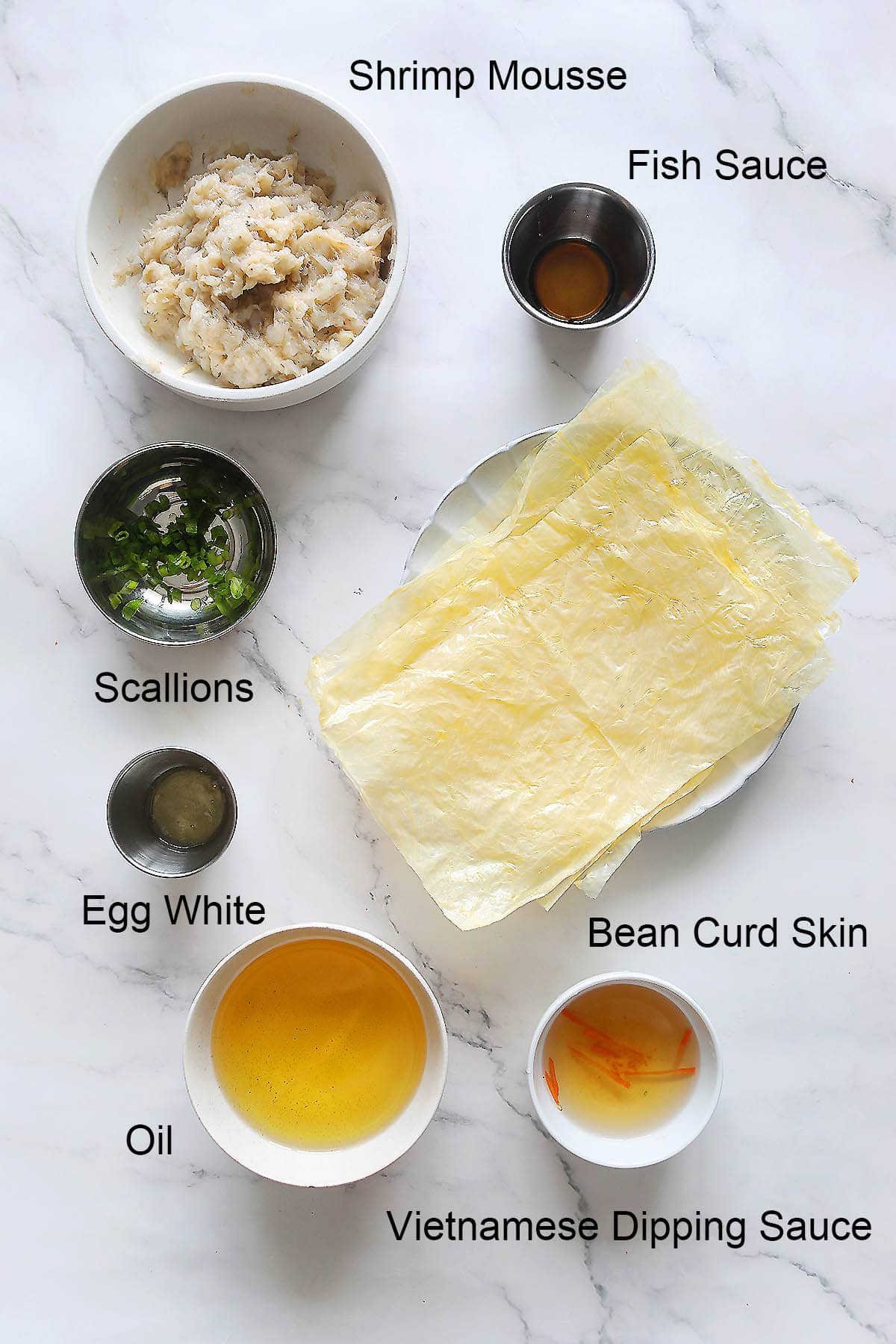 Ingredients for tau hu ky.