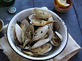 Soft Shell Clams (Steamers) with Garlic Butter
