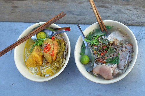 Noodles at Cai Rang Floating Market