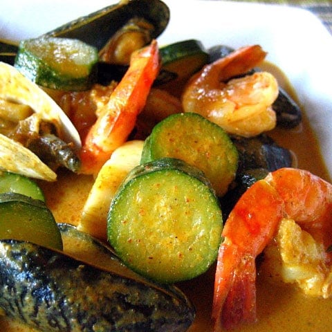 Thai Yellow Curry with Seafood Recipe