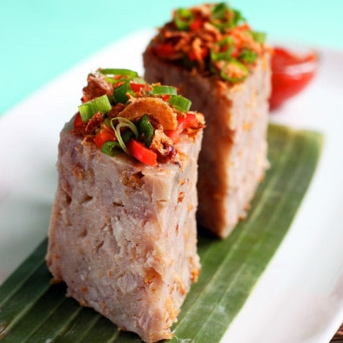 Yam Cake Recipe (Or Kuih)