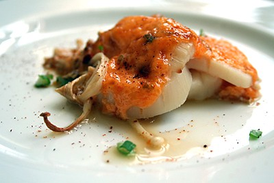 Baked Scallops with Creamy Spicy Sauce