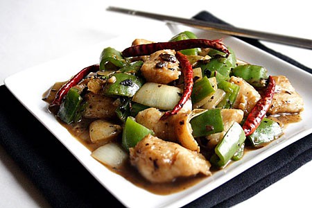 Stir-fried Fish Fillet with Black Bean Sauce