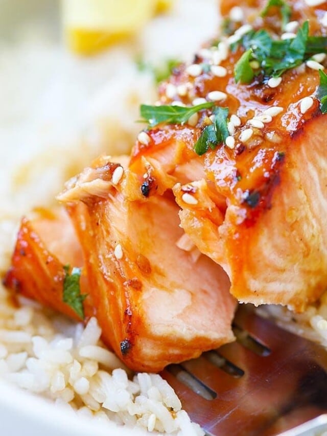 Ginger Garlic Baked Salmon Rasa Malaysia