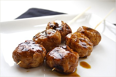 Grilled Chicken Meat Balls / Yakitori Meat Balls