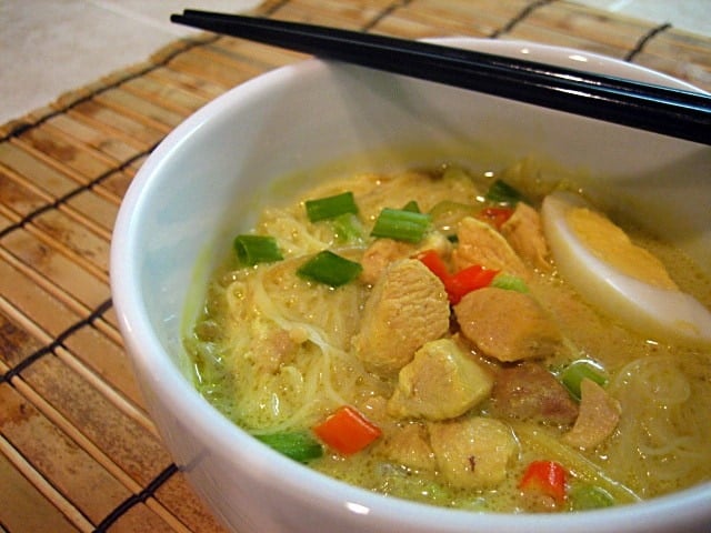 Indonesian Soto Ayam Chicken Noodle Soup Rasa Malaysia